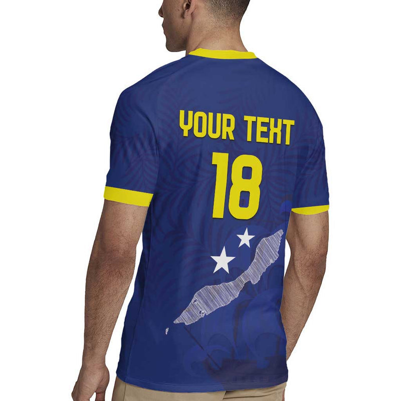 Custom Curacao Football La Pantera Negra Rugby Jersey