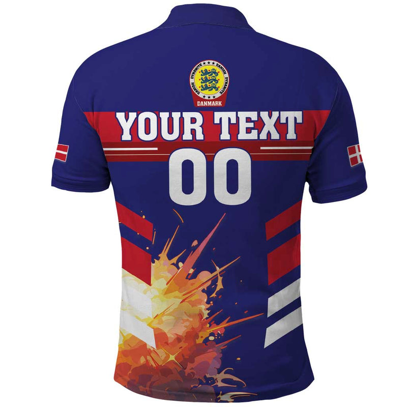 Custom Denmark Football Come On Danish Dynamite Polo Shirt