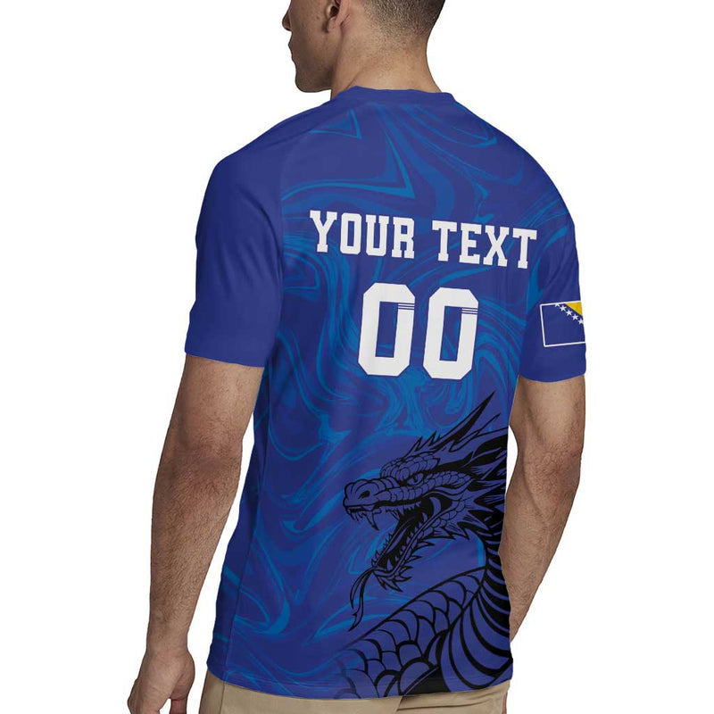 Custom Bosnia And Herzegovina Football The Dragons Go Champions Rugby Jersey