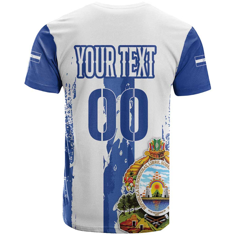 Custom Honduras Football Los Catrachos Grunge Style T Shirt