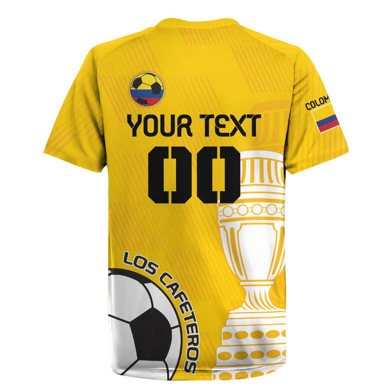 Custom Colombia Football Go Champions Rugby Jersey