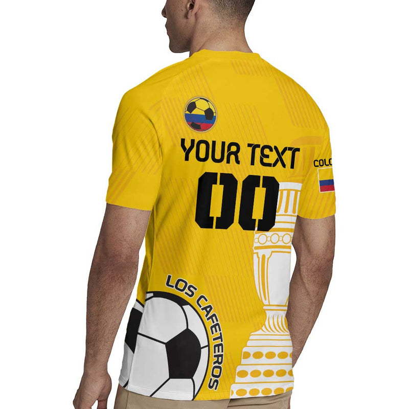 Custom Colombia Football Go Champions Rugby Jersey