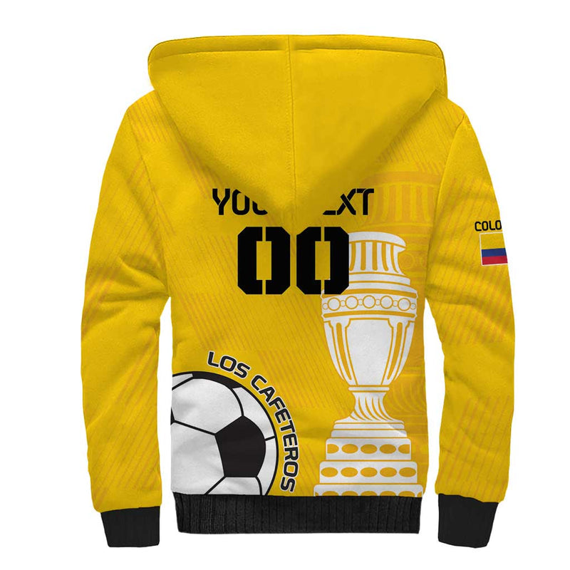 Custom Colombia Football Go Champions Sherpa Hoodie