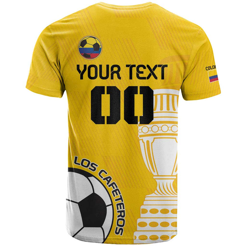 Custom Colombia Football Go Champions T Shirt