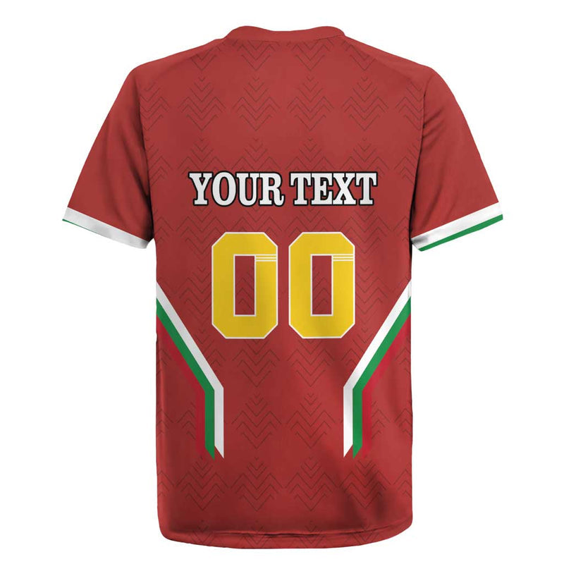 Custom Bulgaria Football The Lions Come Champions Red Version Rugby Jersey