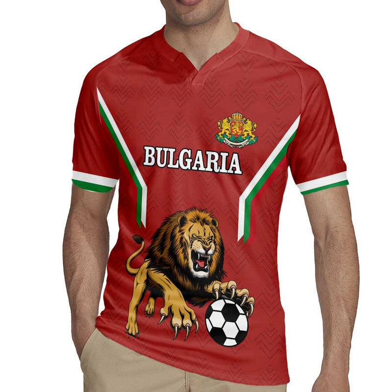 Custom Bulgaria Football The Lions Come Champions Red Version Rugby Jersey