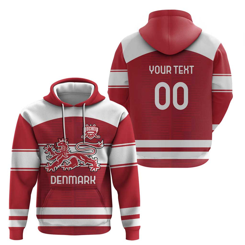 Custom Denmark Hockey Danish Lions Hoodie