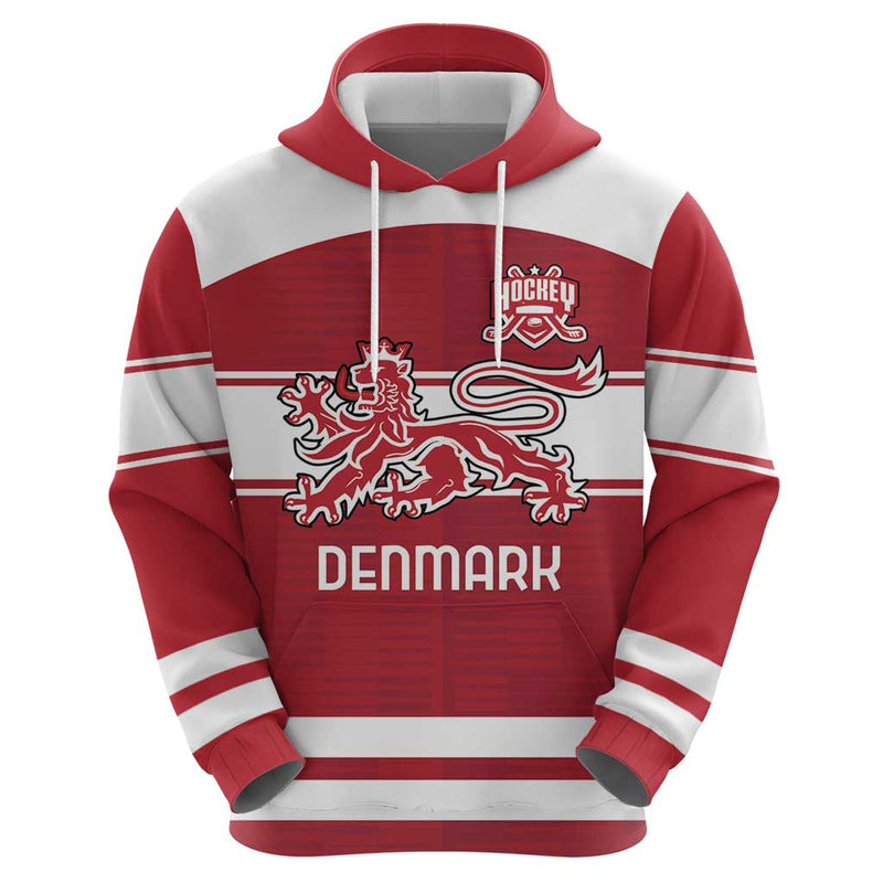 Custom Denmark Hockey Danish Lions Hoodie