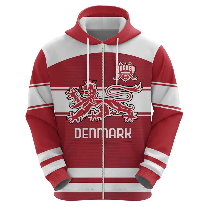 Custom Denmark Hockey Danish Lions Hoodie