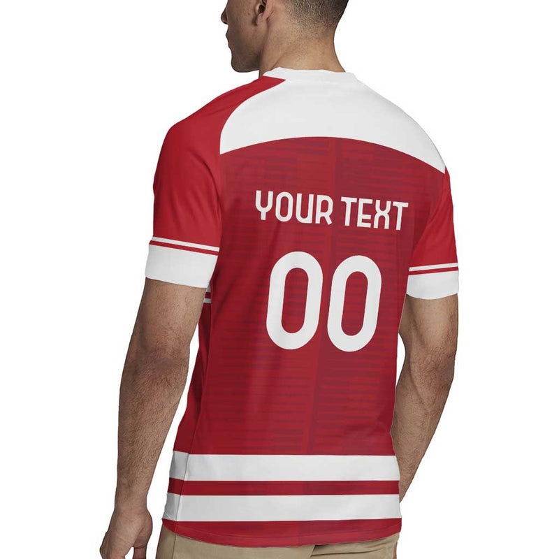 Custom Denmark Hockey Danish Lions Rugby Jersey