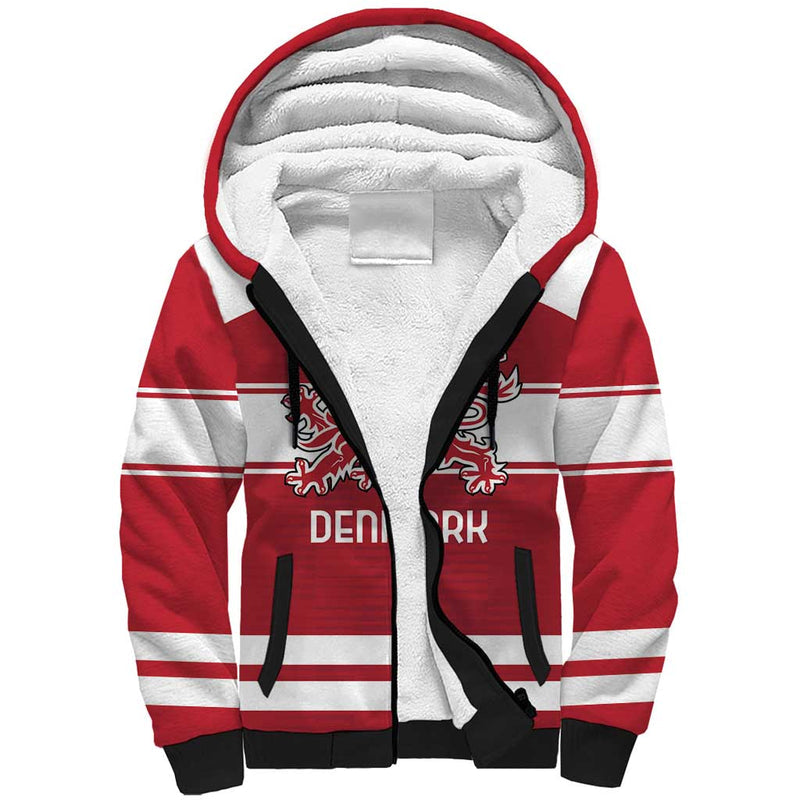 Custom Denmark Hockey Danish Lions Sherpa Hoodie