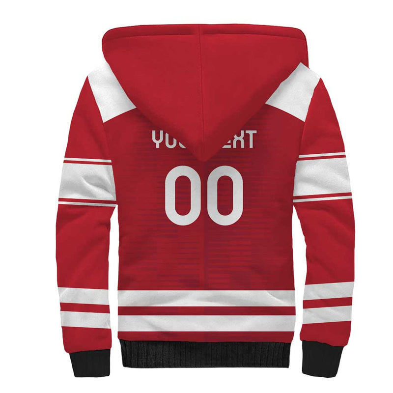 Custom Denmark Hockey Danish Lions Sherpa Hoodie