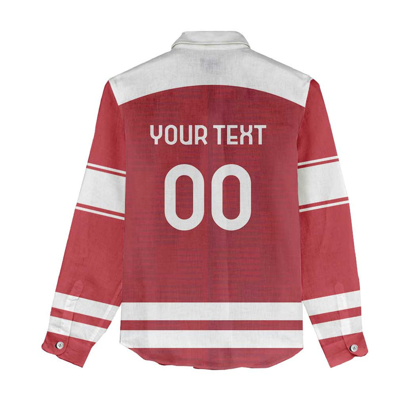 Custom Denmark Hockey Danish Lions Women Casual Shirt