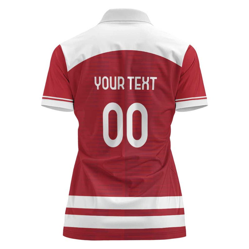 Custom Denmark Hockey Danish Lions Women Polo Shirt