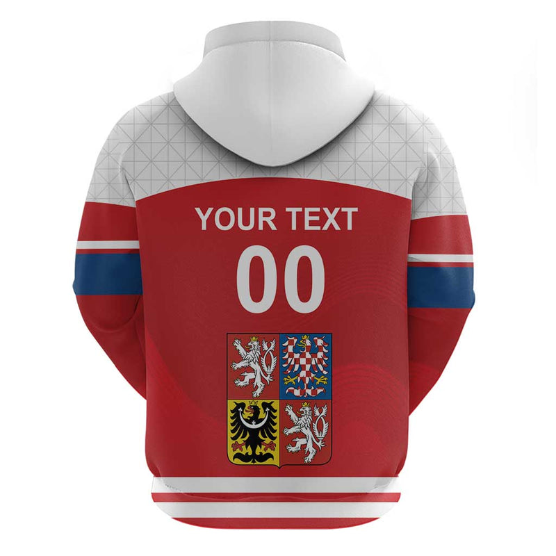 Custom Czech Republic Hockey Czech Lion Hoodie