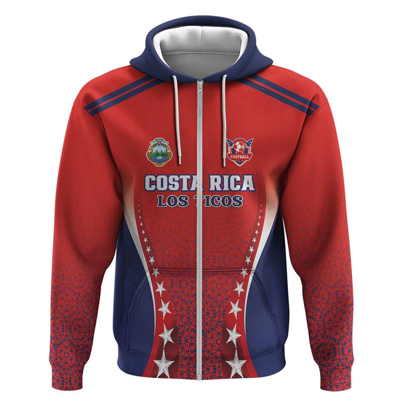 Custom Costa Rica Football Los Ticos Sporty Style Hoodie