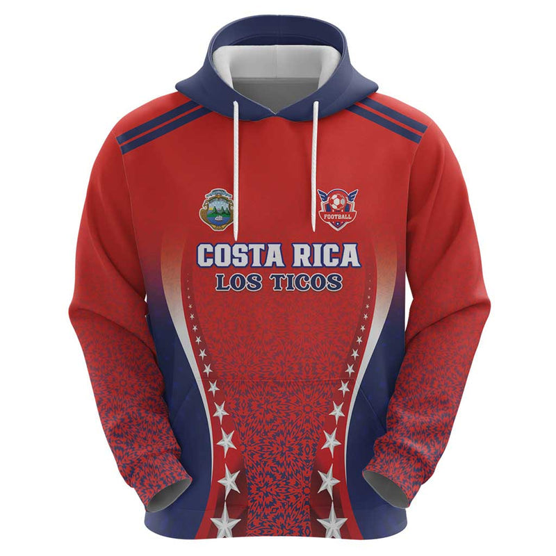 Custom Costa Rica Football Los Ticos Sporty Style Hoodie