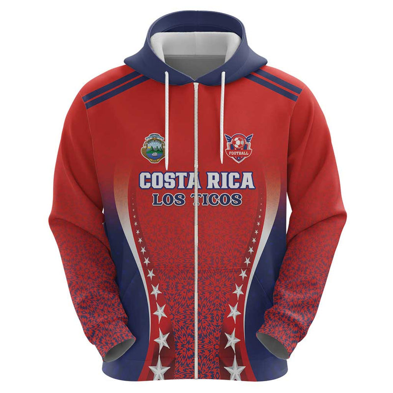 Custom Costa Rica Football Los Ticos Sporty Style Hoodie