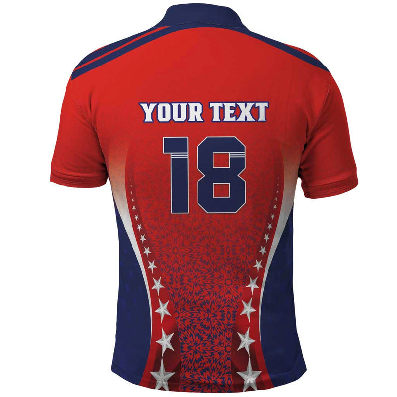 Custom Costa Rica Football Los Ticos Sporty Style Polo Shirt