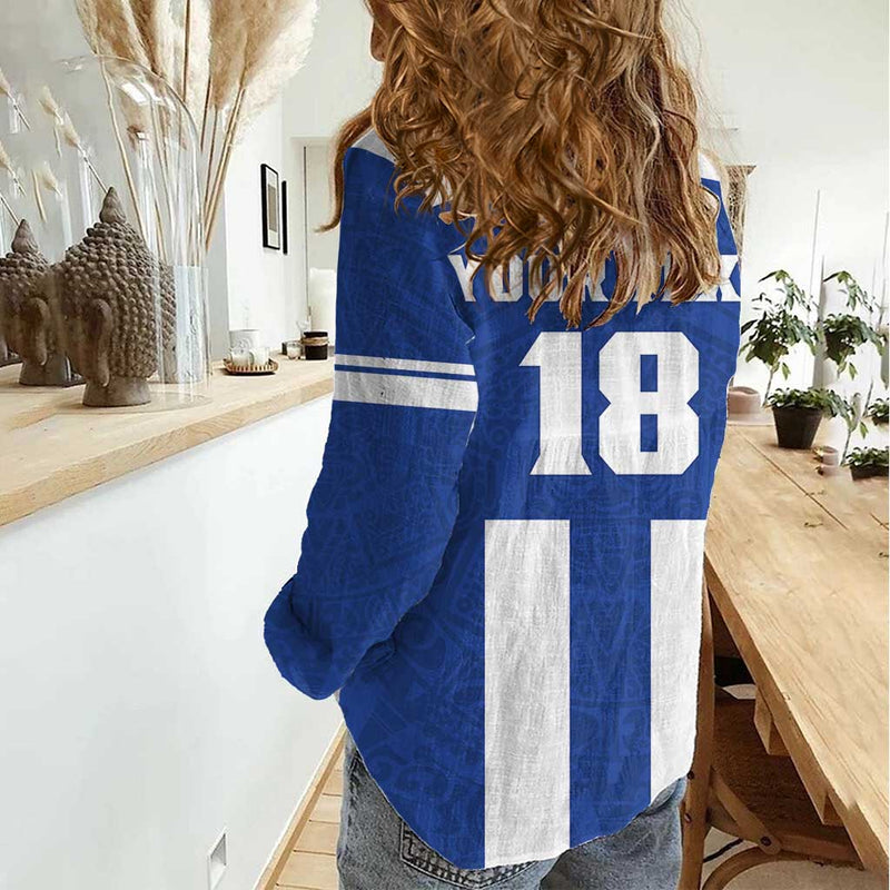 Custom Honduras Football La H Go Champion Women Casual Shirt