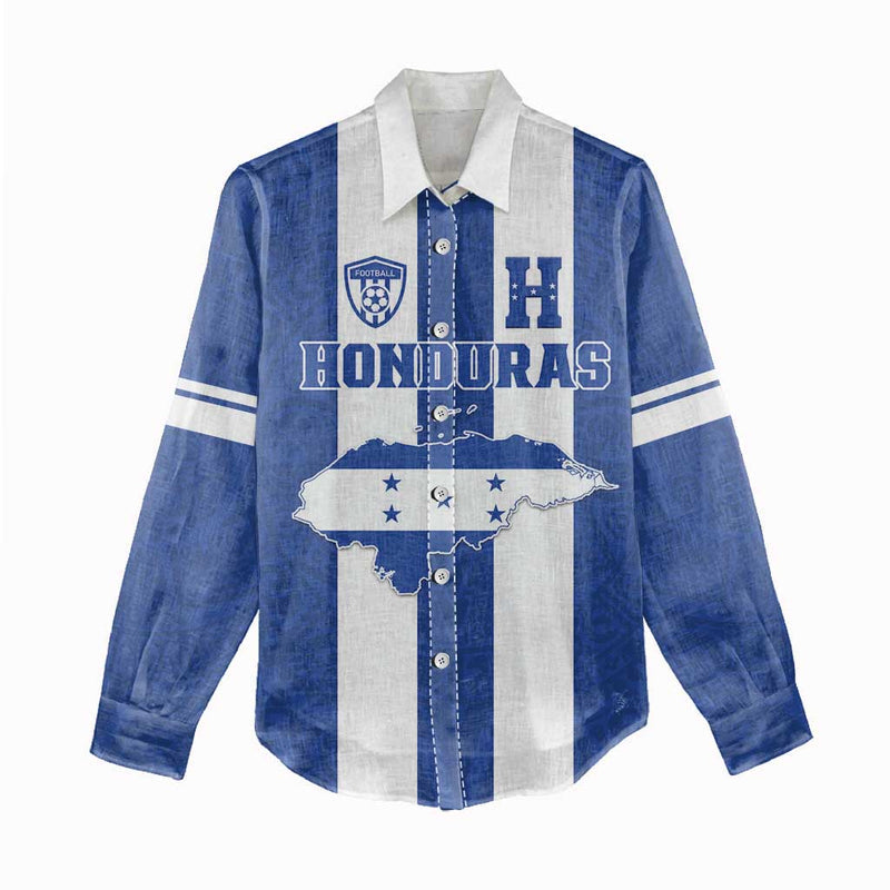 Custom Honduras Football La H Go Champion Women Casual Shirt