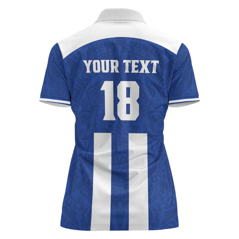 Custom Honduras Football La H Go Champion Women Polo Shirt