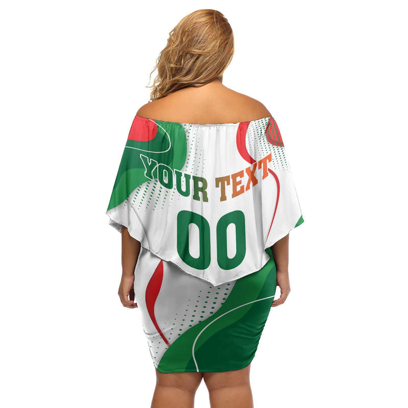 Custom Mexico Independence Day Monumento A La Independencia Off Shoulder Short Dress