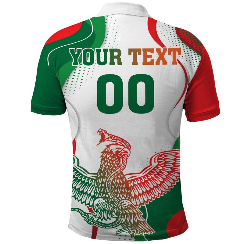 Custom Mexico Independence Day Monumento A La Independencia Polo Shirt
