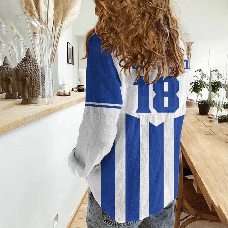 Custom Honduras Football Los Catrachos Sporty Style Women Casual Shirt
