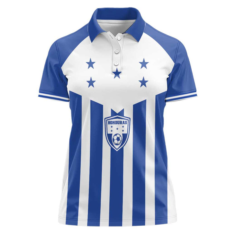 Custom Honduras Football Los Catrachos Sporty Style Women Polo Shirt