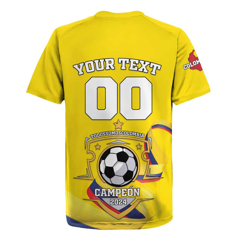 Custom Colombia Football Go Champions Unique Style Rugby Jersey