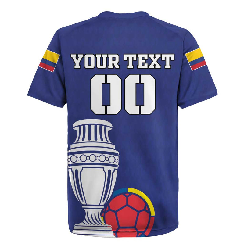 Custom Colombia Football 2024 Copa America Rugby Jersey
