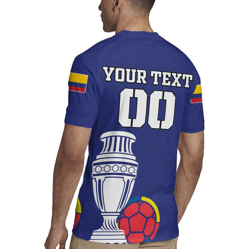 Custom Colombia Football 2024 Copa America Rugby Jersey