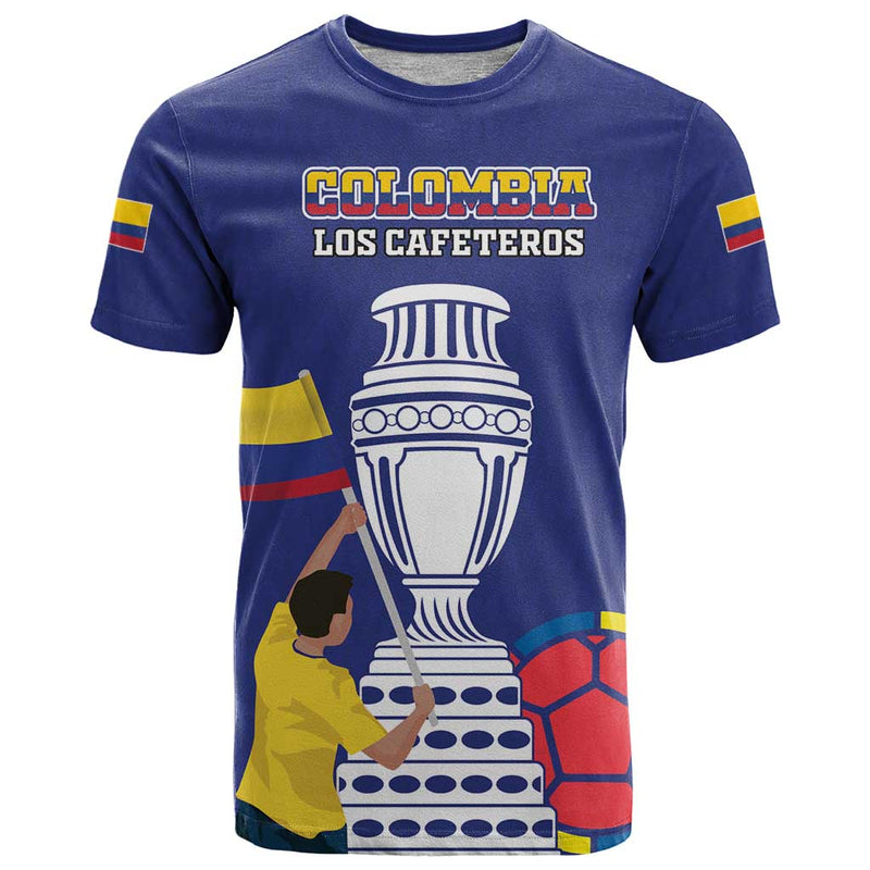 Custom Colombia Football 2024 Copa America T Shirt