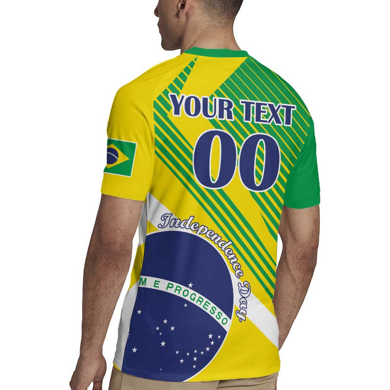 Custom Brazil Independence Day Toco Toucan Ordem E Progresso Rugby Jersey