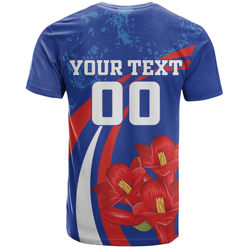 Custom Chile Lapageria With Grunge Style T Shirt