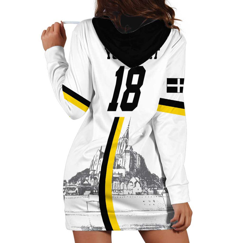Custom Cornwall Football Mont Saint Michel Hoodie Dress
