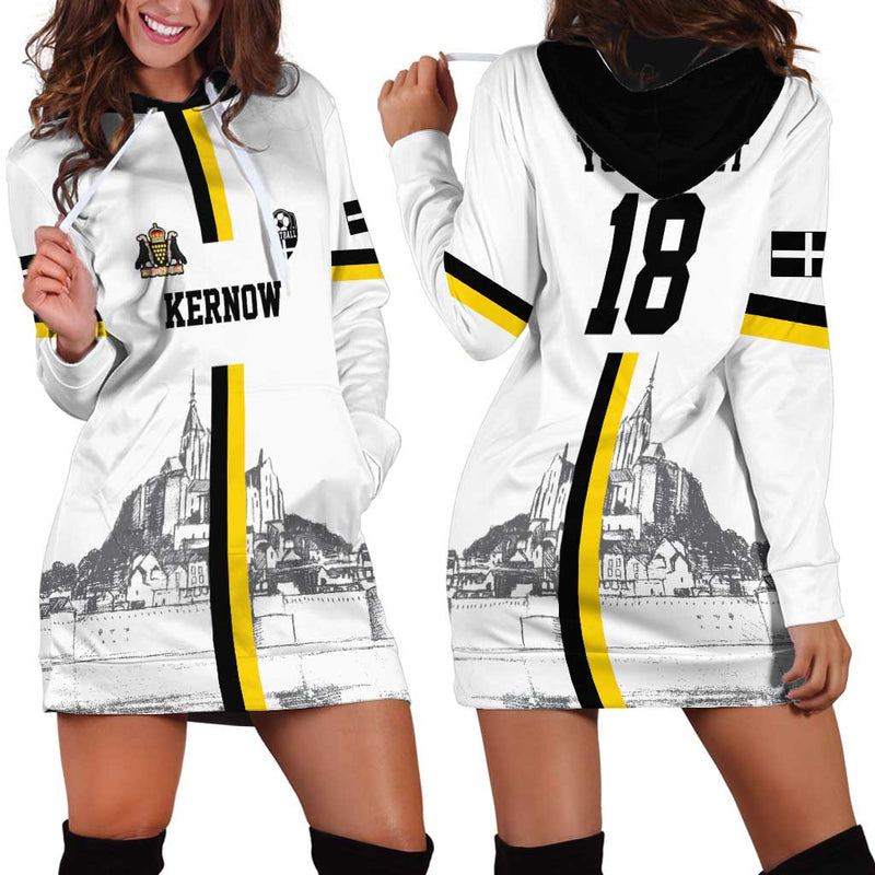 Custom Cornwall Football Mont Saint Michel Hoodie Dress