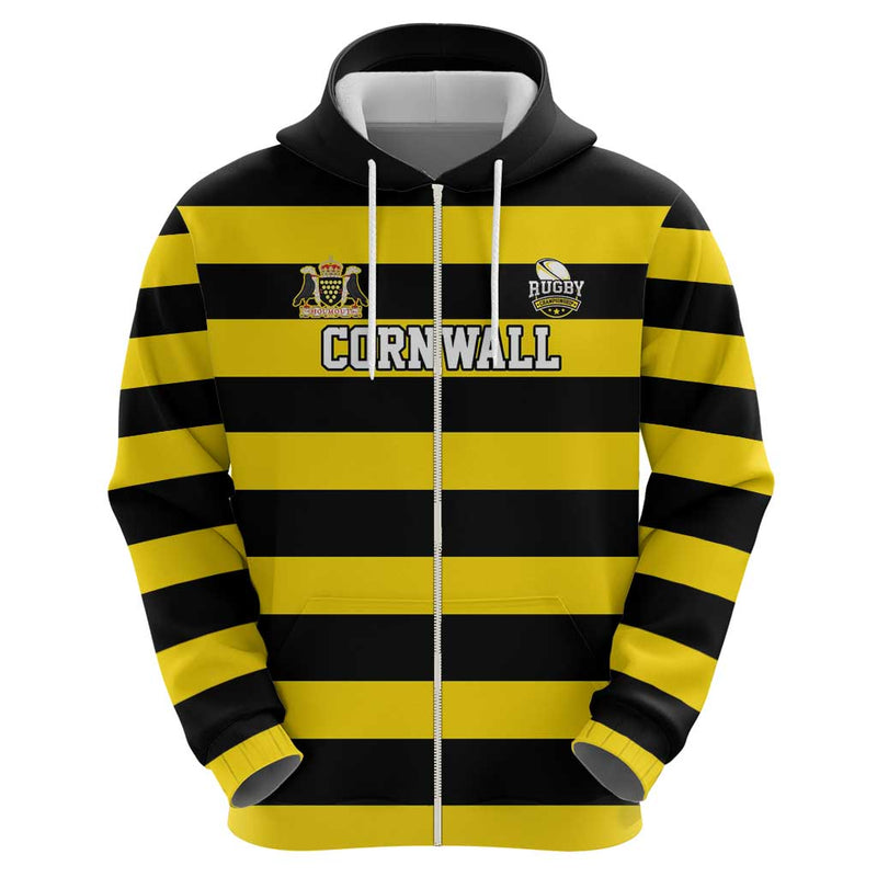 Custom Cornwall Rugby Hoodie One and All