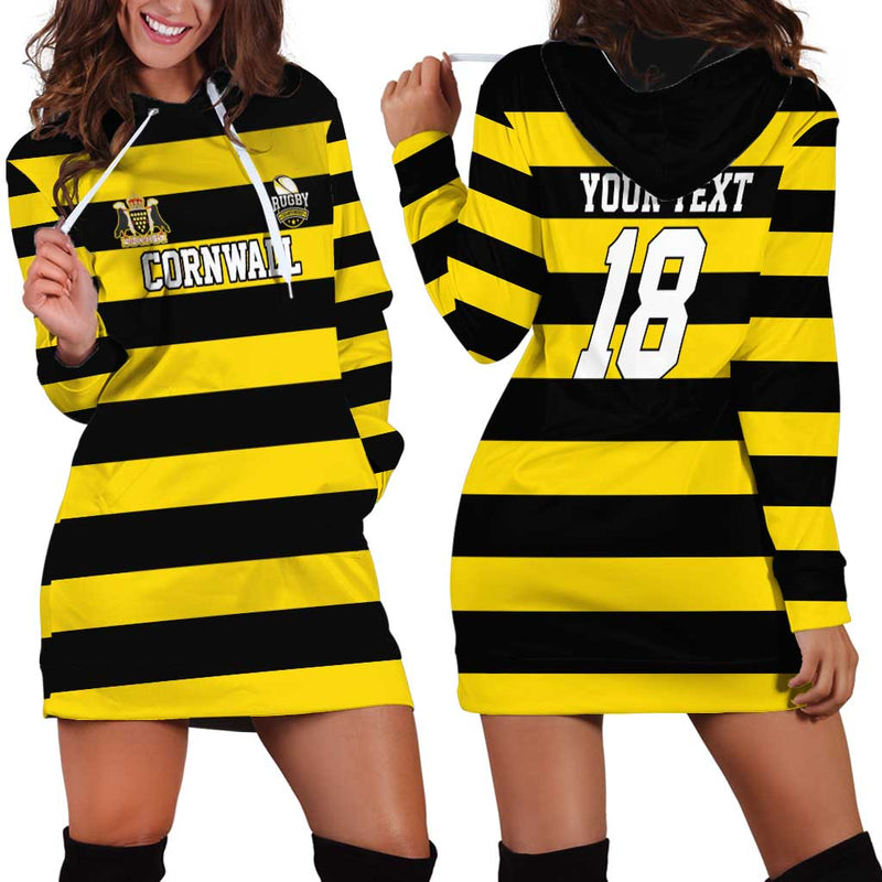 Custom Cornwall Rugby One and All Hoodie Dress