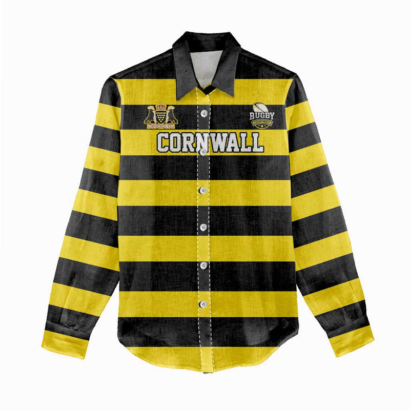 Custom Cornwall Rugby Women Casual Shirt One and All