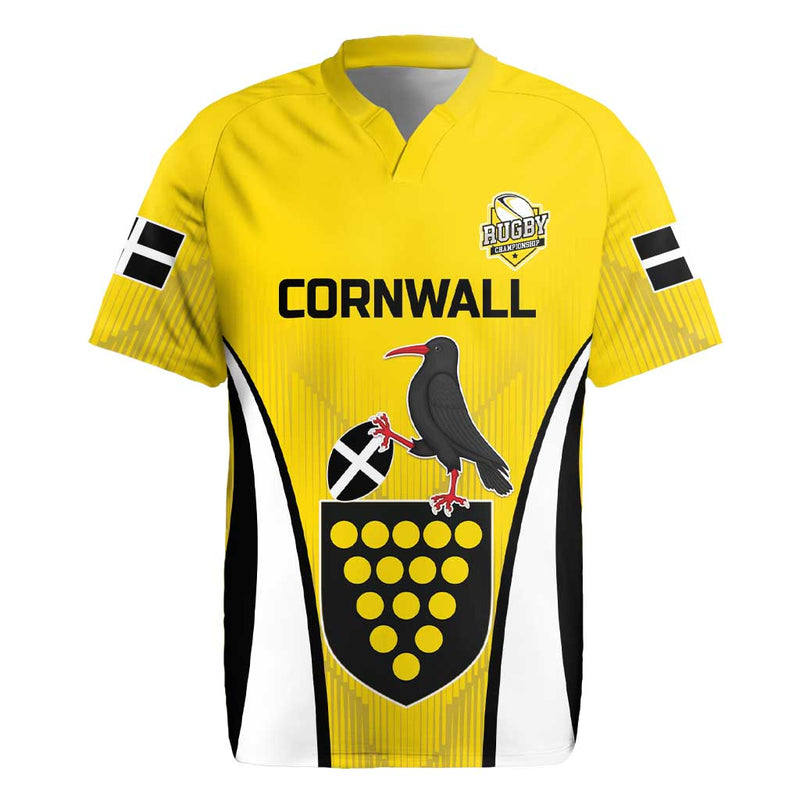 Custom Cornwall Rugby Cornish Chough Go Champion Rugby Jersey