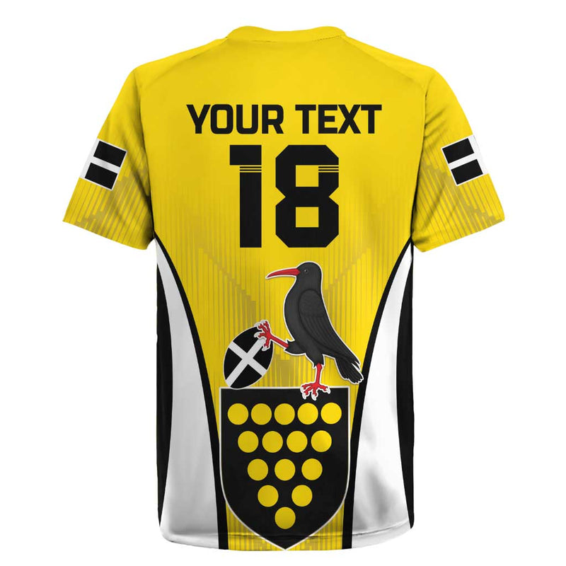 Custom Cornwall Rugby Cornish Chough Go Champion Rugby Jersey