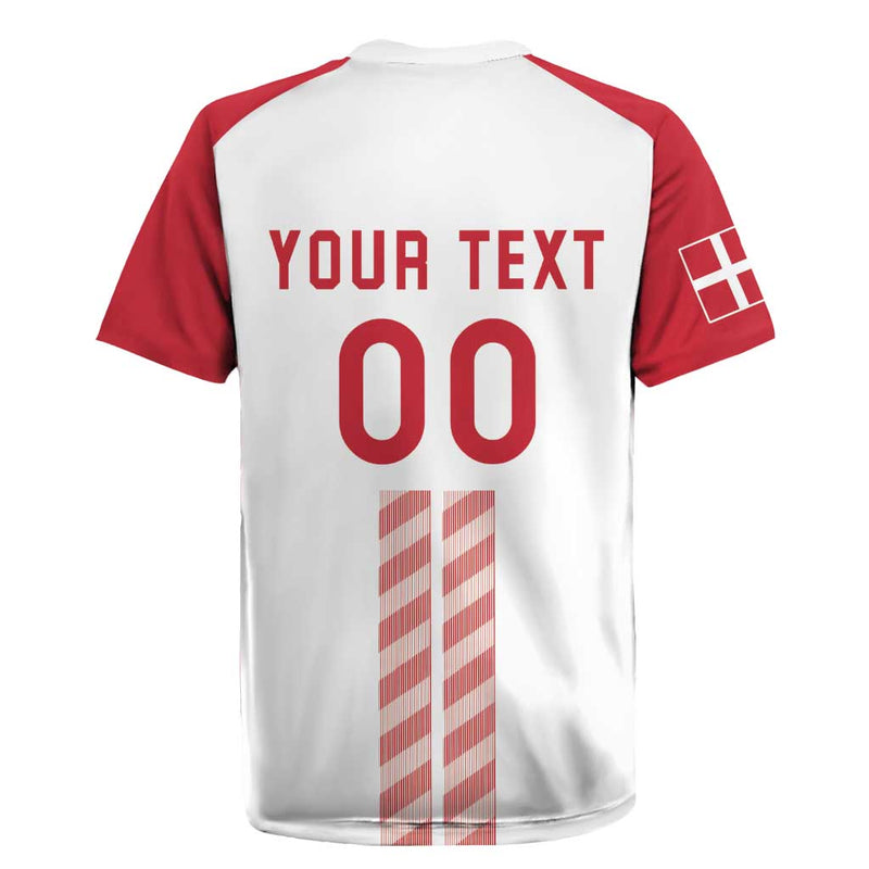 Custom Denmark Football Danish Dynamite White Version Rugby Jersey