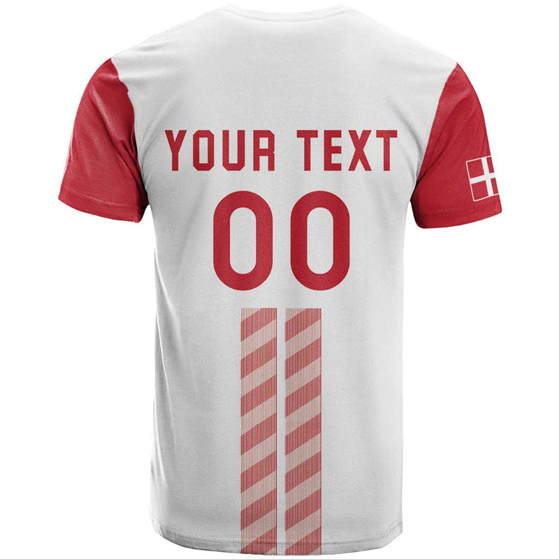 Custom Denmark Football Danish Dynamite White Version T Shirt