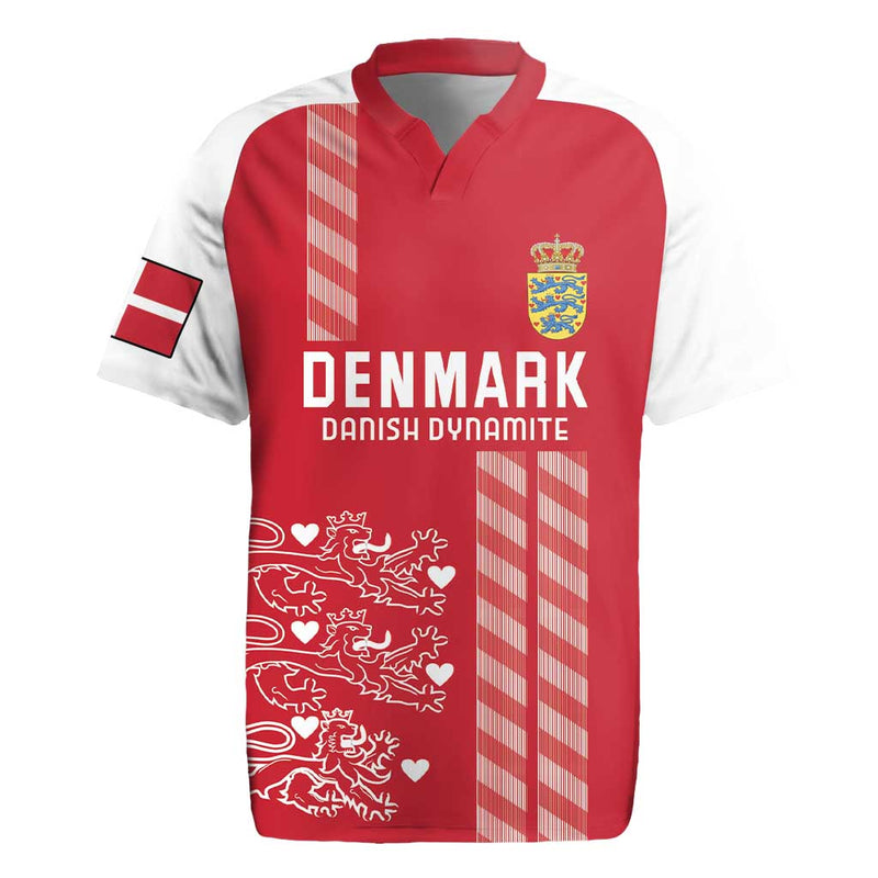 Custom Denmark Football Danish Dynamite Red Version Rugby Jersey