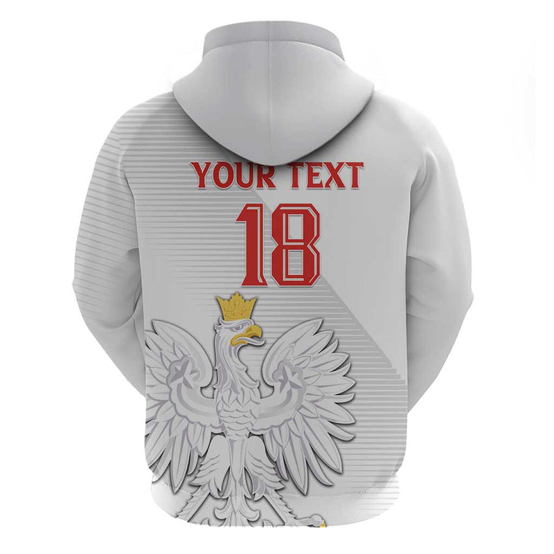 Custom Poland Football Bialo-Czerwoni Go Champion Hoodie