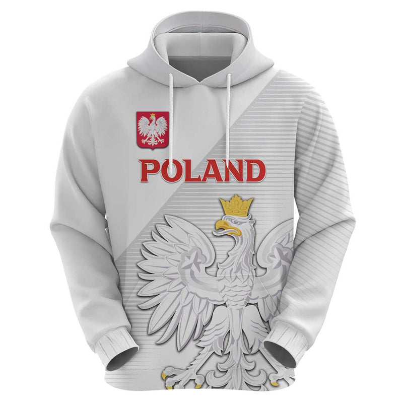 Custom Poland Football Bialo-Czerwoni Go Champion Hoodie