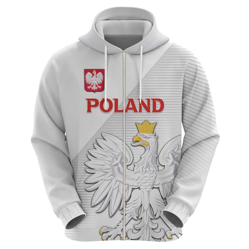 Custom Poland Football Bialo-Czerwoni Go Champion Hoodie