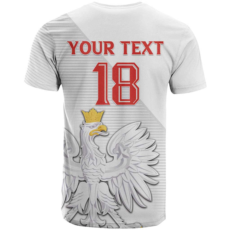 Custom Poland Football Bialo-Czerwoni Go Champion T Shirt